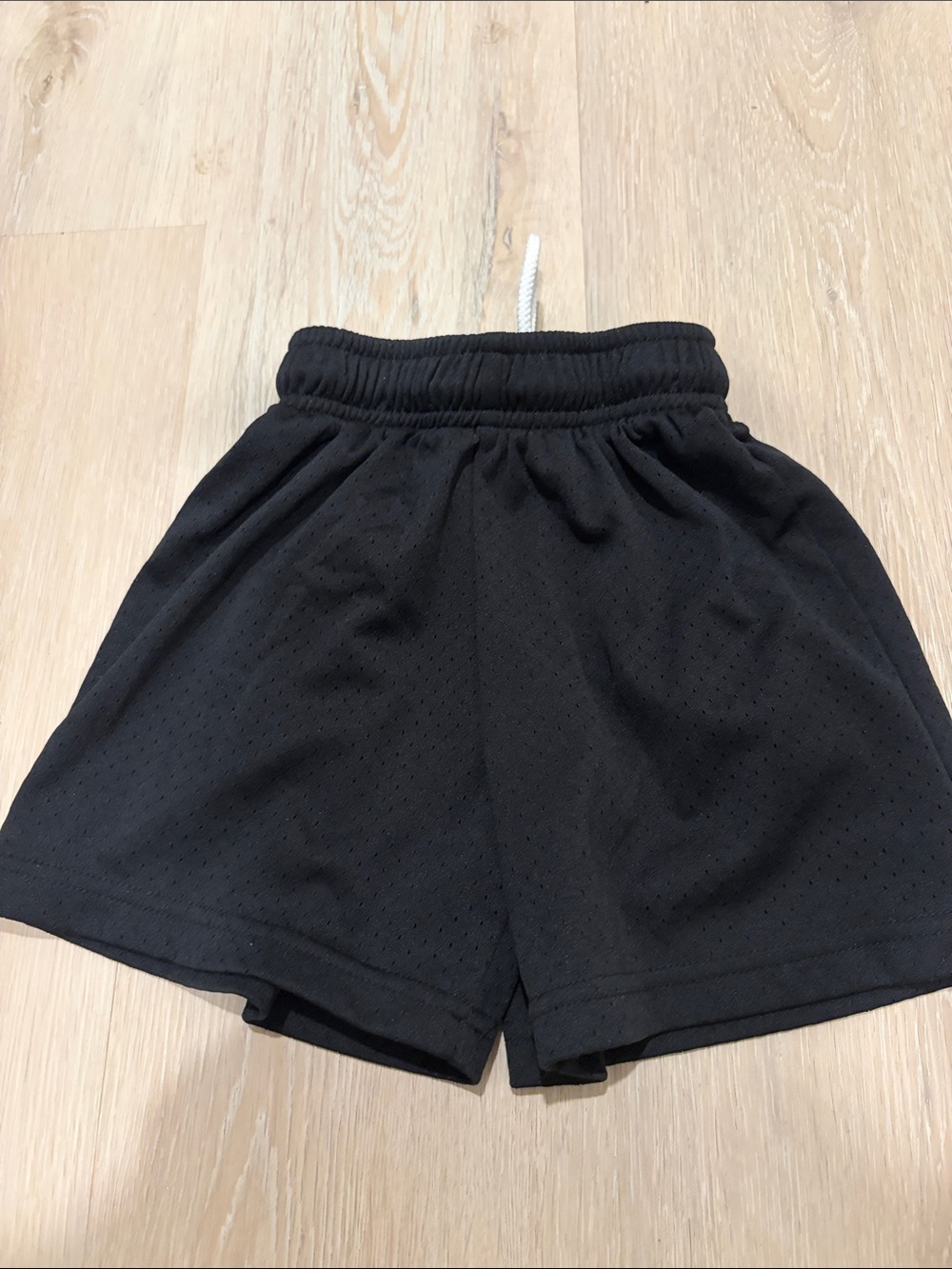 bcg Black Athletic Mesh Kids Shorts